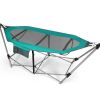 Green Portable Camping Foldable Hammock with Stand and Carry Case