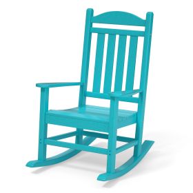 Outdoor Rocking Chairs All-Weather Resistant HDPE Poly Wood Resin Plastic, Humidity-Proof, Porch, Deck, Garden, Lawn, Backyard, Fire Pit